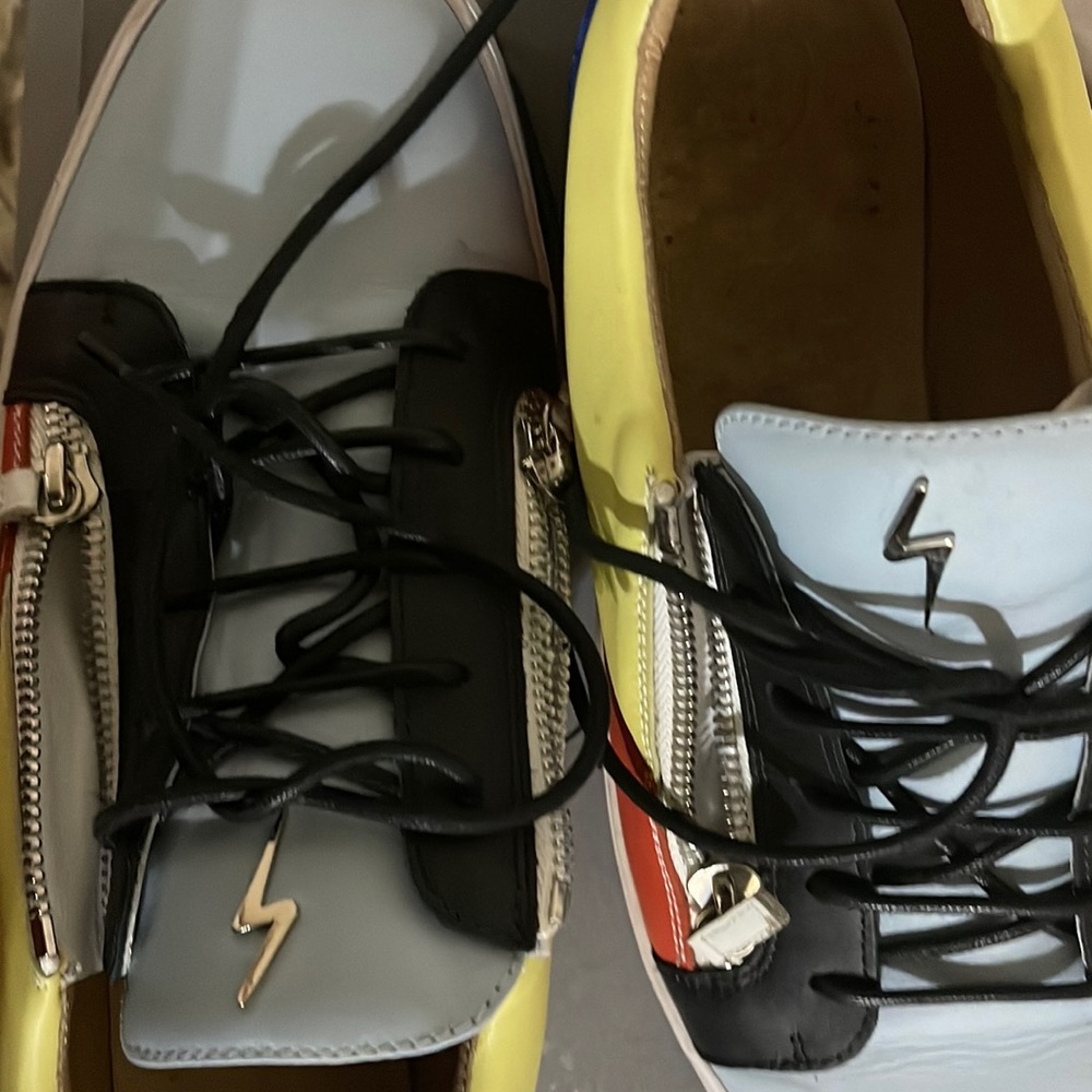 Multi color Giuseppe Zanotti sz 14 for sale.
 worn once. 8/10